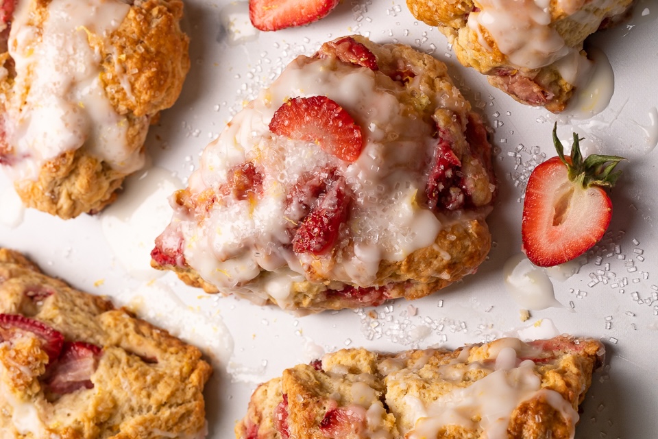 strawberry-scone